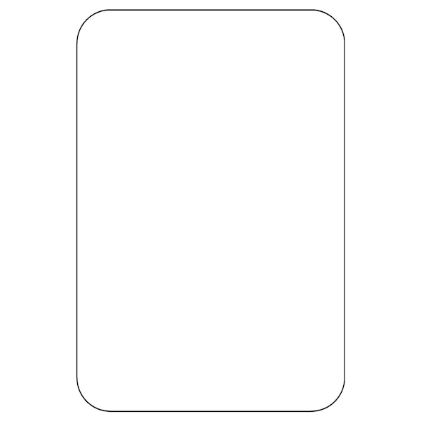 Sign Solutions Usa 12 in Height, 6 in Width, Aluminum, Vertical Rectangle US08DWT0612DBLBLANK - main